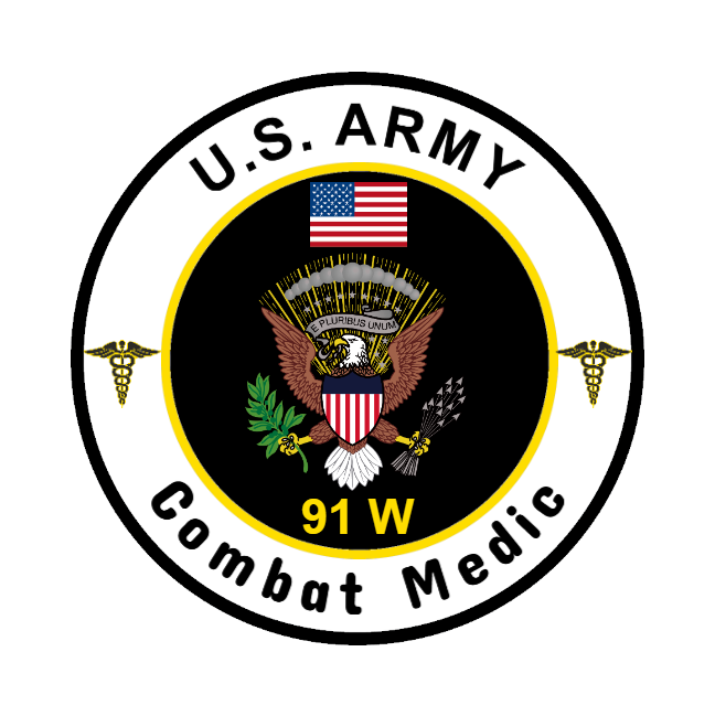 Combat Medic Army Patches Design Template