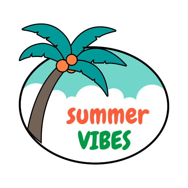 custom-summer vibes iron on patches Templates