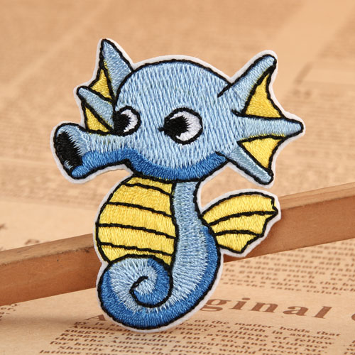 sea horse cheap custom embroidered patches